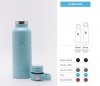 Butelka termiczna Hydro Flask 532 ml Standard Mouth Flex Cap Skyline brick vsco